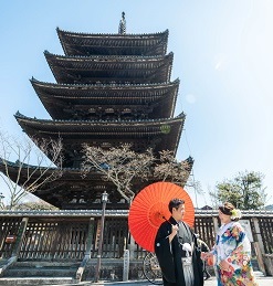 京都前撮り　ロケーション撮影