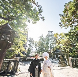 ご結婚式　岡﨑神社　料亭左阿彌　