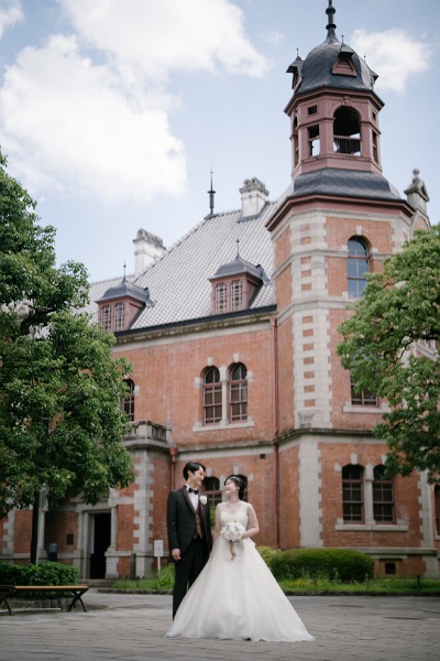 同志社クラーク記念館　wedding photo 京都前撮り