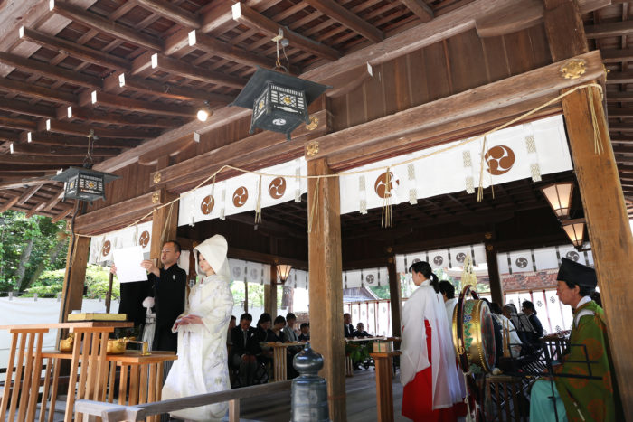 日牟禮八幡宮でのご結婚式