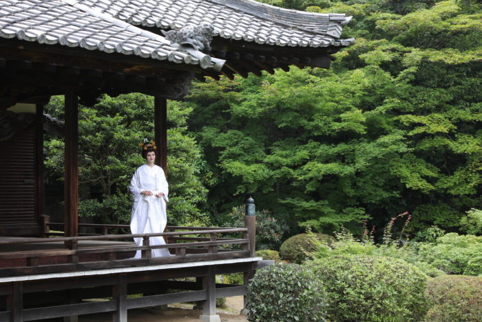 LST着物の撮影　京都結婚式